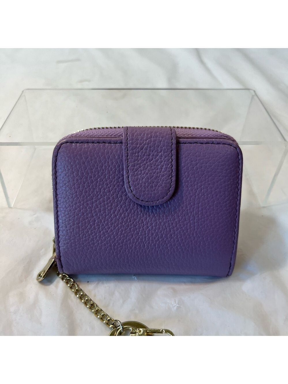 RFID Credit Card Holder Zipper Card Case Keychain